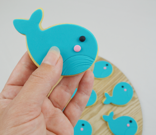 Whale dolphin cookies